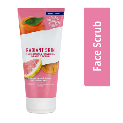 Private Label Natural Pink Lemon and Mandarin Orange Radiant Skin Face Scrub Deep Cleaning Exfoliator Facial Scrub